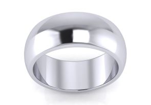 8mm Sterling Silver 8mm Unisex Thumb Ring w/ Free Engraving, Size 10 by SuperJeweler