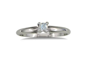 .10 Carat Diamond Promise Ring in White Gold,  by SuperJeweler