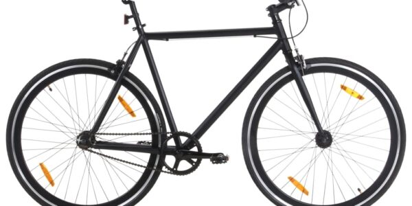 vidaXL Bicykel s pevným prevodom čierny 700c 55 cm