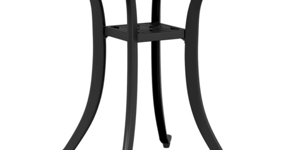 vidaXL Záhradný stôl čierny 53x53x53 cm liaty hliník