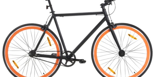 vidaXL Bicykel s pevným prevodom čierno-oranžový 700c 51 cm