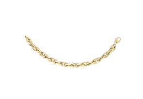 14K Yellow Gold (7.30 g) 7mm 7.75 Inch Shiny Double Oval Link Chain Bracelet by SuperJeweler