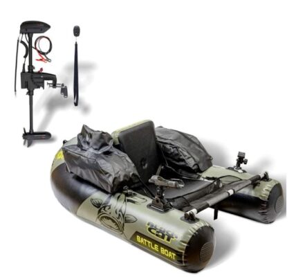 Black cat belly boat battle boat 170 cm + elektromotor cr 30 vf electric outboard motor