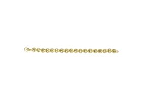 14K Yellow Gold (12.40 g) 9.75mm 8 Inch Round Rolo Type Chain Bracelet by SuperJeweler