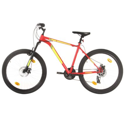 vidaXL Horský bicykel 21 rýchlostí 27,5″ koleso 50 cm rám červený