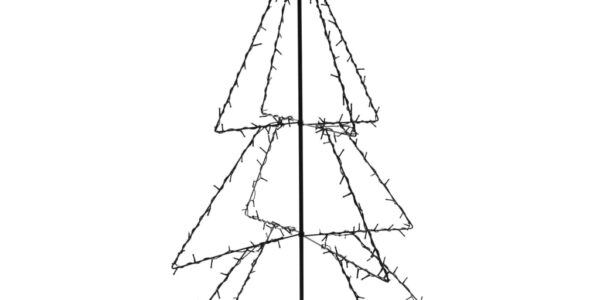vidaXL Vianočný stromček, kužeľ, 240 LED, dovnútra aj von 115×150 cm