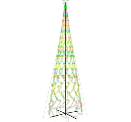 vidaXL Vianočný stromček kužeľ rôznofarebný 3000 LED 230×800 cm