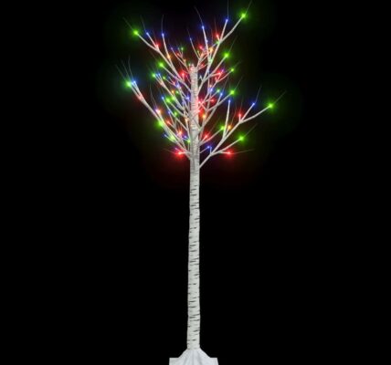 vidaXL Vianočný stromček/vŕba 140 LED 1,5 m, farebná, dovnútra/von