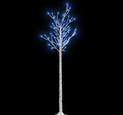 vidaXL Vianočný stromček/vŕba 180 LED 1,8 m, modrá, dovnútra/von