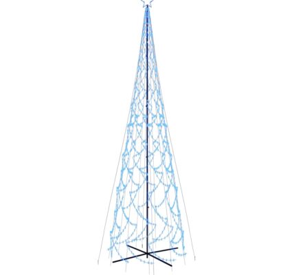 vidaXL Vianočný stromček kužeľ modré svetlo 3000 LED 230×800 cm