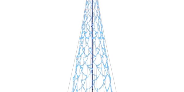 vidaXL Vianočný stromček kužeľ modré svetlo 3000 LED 230×800 cm
