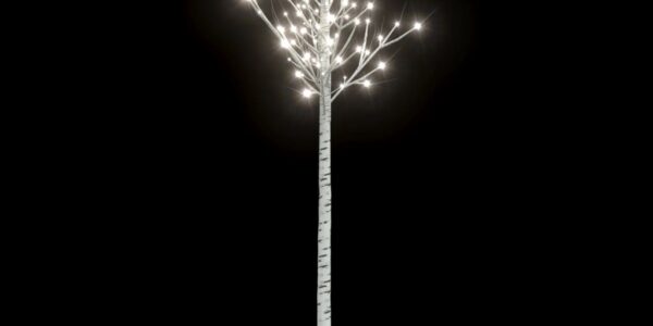 vidaXL Vianočný stromček/vŕba 200 LED 2,2 m studená biela dovnútra/von