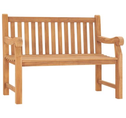 vidaXL Záhradná lavička 114 cm masívne teakové drevo