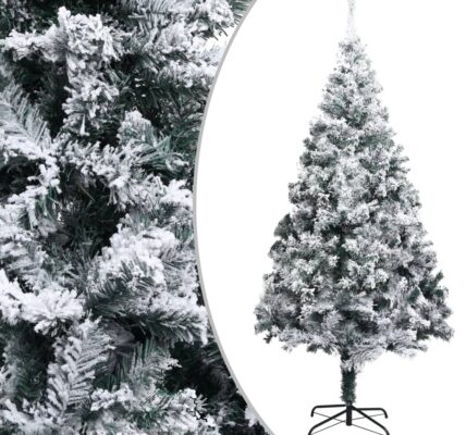 vidaXL Umelý vianočný stromček, zasnežený, zelený 240 cm, PVC