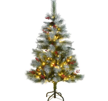 vidaXL Umelý výklopný vianočný stromček 150 LED 150 cm
