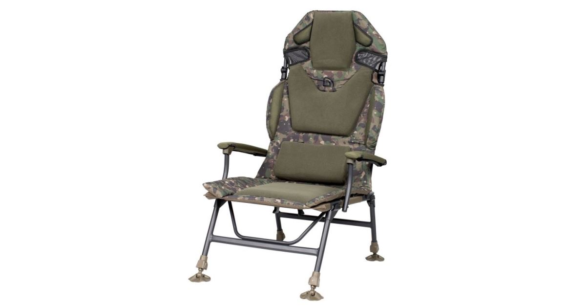 Trakker kreslo levelite camo longback chair