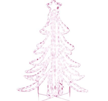 vidaXL LED silueta vianočného stromčeka, teplá biela 87x87x93 cm