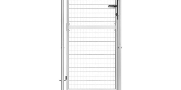 vidaXL Záhradná brána, pozinkovaná oceľ 105×225 cm, strieborná