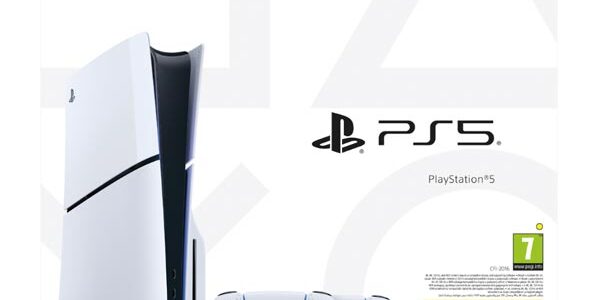 PlayStation 5 (Model Slim) + bezdrôtový ovládač PlayStation 5 DualSense, biely CFI-2016 A01Y