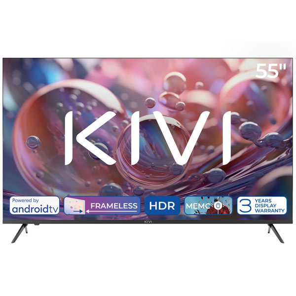 KIVI TV 55U760QB, 55″ (139 cm), HD LED TV, AndroidTV, čierny 55U760QB