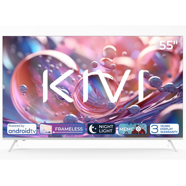 KIVI TV 55U760QW, 55″ (139 cm), HD LED TV, AndroidTV, biely 55U760QW