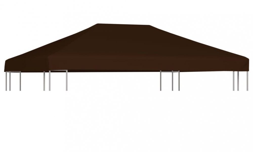 Strecha na altánok 310 g / m² 3 x 4 m Dekorhome Hnedá