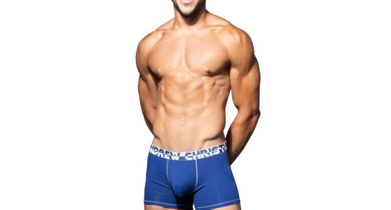 Pánske boxerky Andrew Christian modré ALMOST NAKED (93161-NVY) L