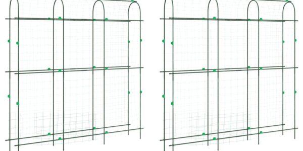 vidaXL Záhradné mreže pre popínavé rastliny 2 ks v tvare U oceľ