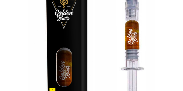 Golden Buds CBD koncentrát Super Lemon Haze v injekčnej striekačke, 60 %, 1 ml, 600 mg