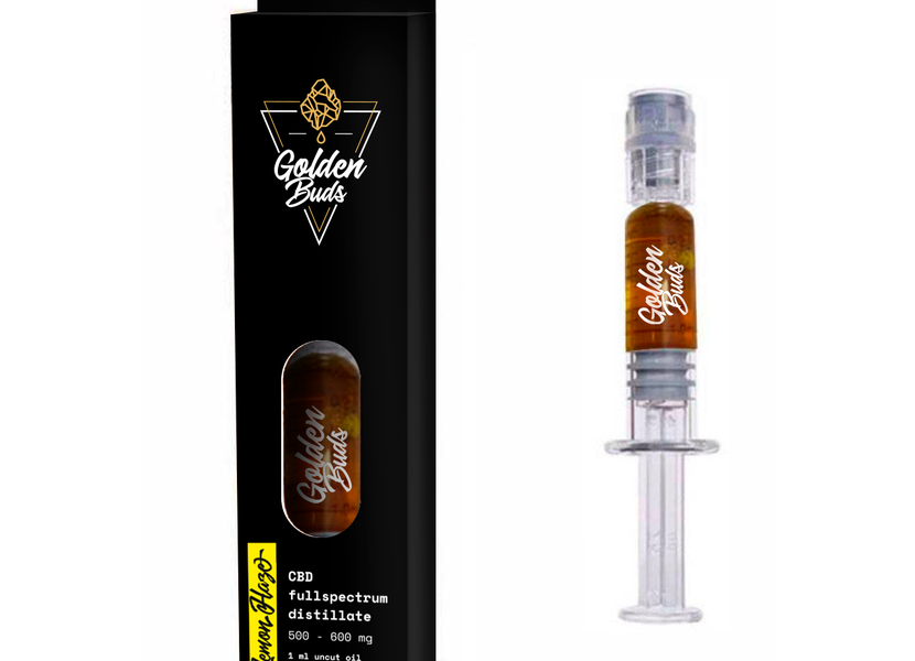 Golden Buds CBD koncentrát Super Lemon Haze v injekčnej striekačke, 60 %, 1 ml, 600 mg