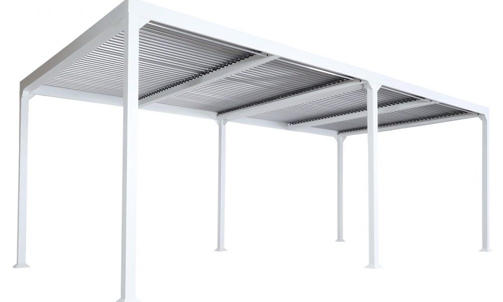 Bioklimatická pergola HWC-L46 3×6 Biela