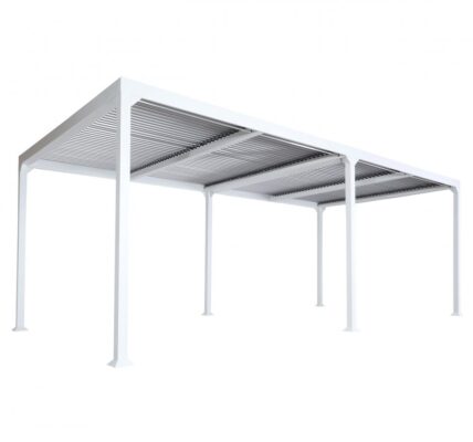 Bioklimatická pergola HWC-L46 3×6 Biela