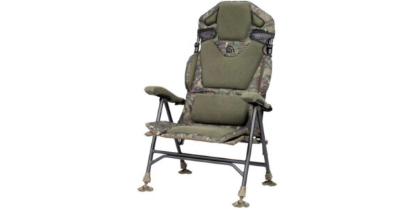 Trakker kreslo komfortné s lakťovými opierkami levelite camo longback recliner